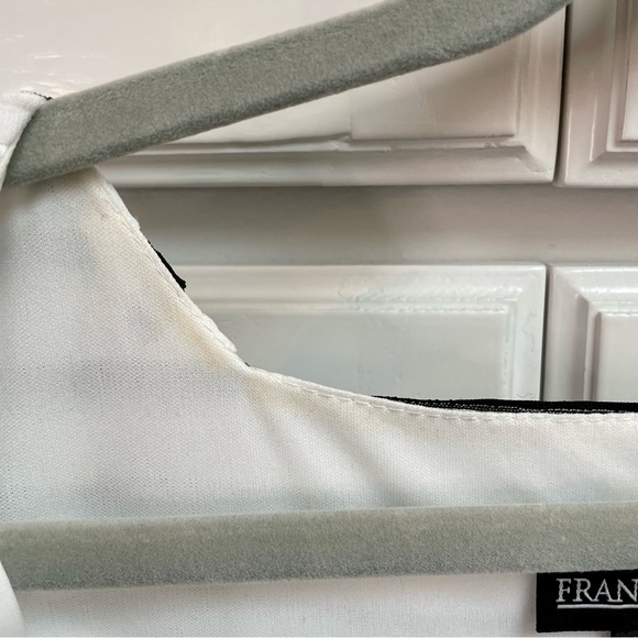 Frank Lyman Design Dress Black & White Stripe Crisscross Size 12 - Picture 7 of 7